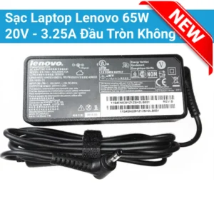 Thay Sạc Laptop Lenovo 65W 20V - 3.25A Đầu Tròn Không Kim