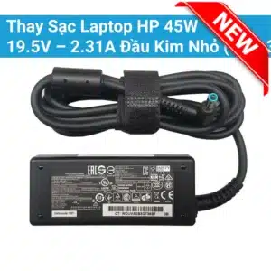Thay Sạc Laptop HP 45W 19.5V – 2.31A Đầu Kim Nhỏ ( 4.5x3.0mm)