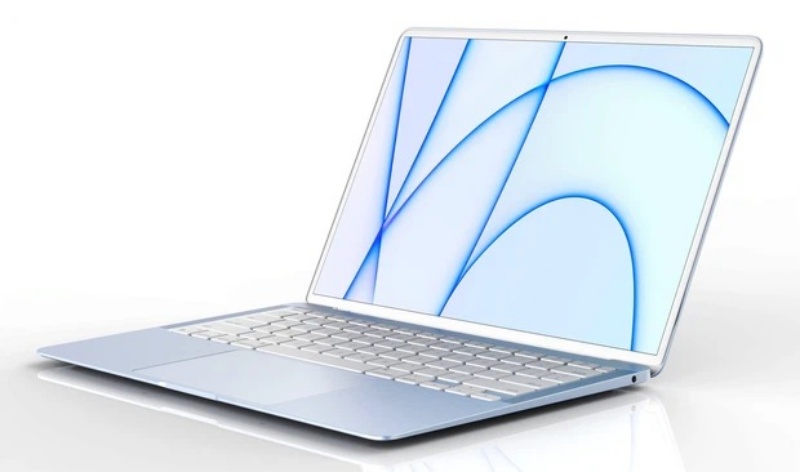 Hình ảnh concept MacBook Air 2022 màu xanh lam