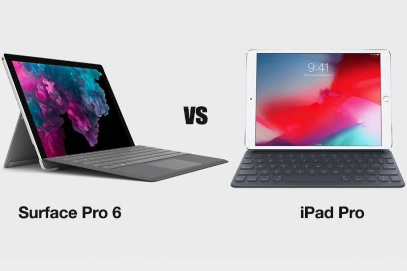 So sánh Surface Pro 6 và iPad Pro 2017