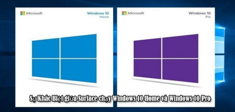Phân biệt Surface chạy Windows 10 Home và Windows 10 Pro 1
