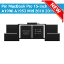 Pin MacBook Pro 15-inch A1990 A1953 Mid 2018 2019 EMC 3215 3359 BTOCTO MR942LLA MR972LLA MR932LLA MR962LLA MV902LLA MV912LLA MV922LLA MV932LLA MV942LLA MV952LLA, A1953 Zin