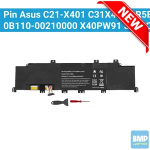 Pin Asus Vivobook S300 S300C S300Ca S300E S400 S400C S400Ca S400E X402C X502C Series, C21-X401 C31X402 Ar5B225 0B110-00210000 X40Pw91, C31-X402 Zin